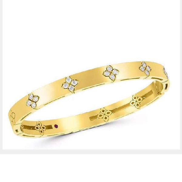 Roberto Coin 18K Diamond Love In Verona Bangle