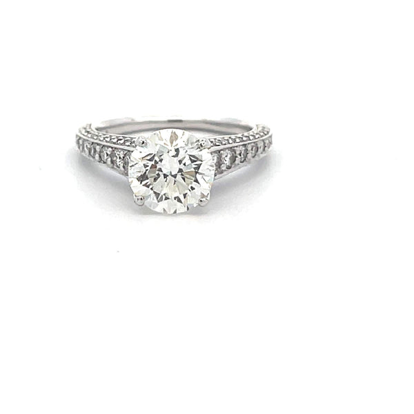 18K "Ritani" Natural Diamond Engagement Ring