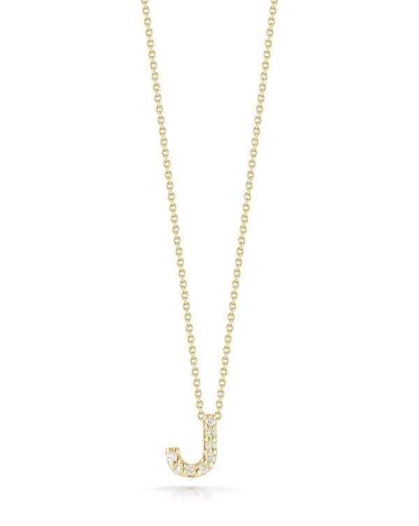 Roberto Coin 18K Tiny Treasures Love Letter "J" Necklace