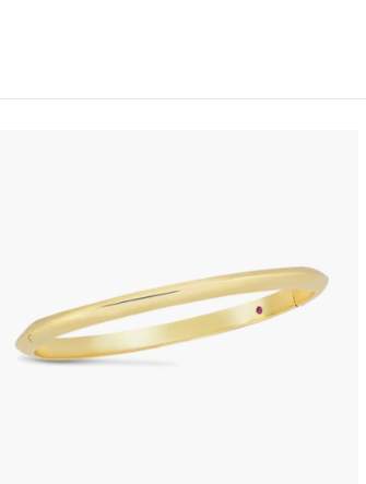 Roberto Coin 18k Oval Knife Edge Bangle Bracelet