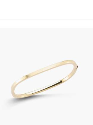 Roberto Coin 18K Classic Square Hinged Bangle 2mm