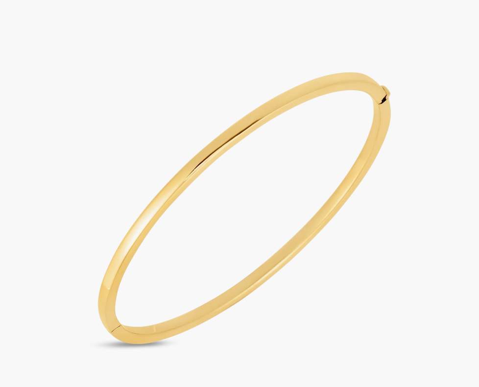 Roberto Coin 18K Yellow Gold Designer Oval Bangle