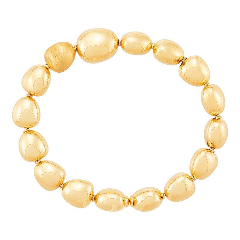 Electroformed Oval Bead Bracelet