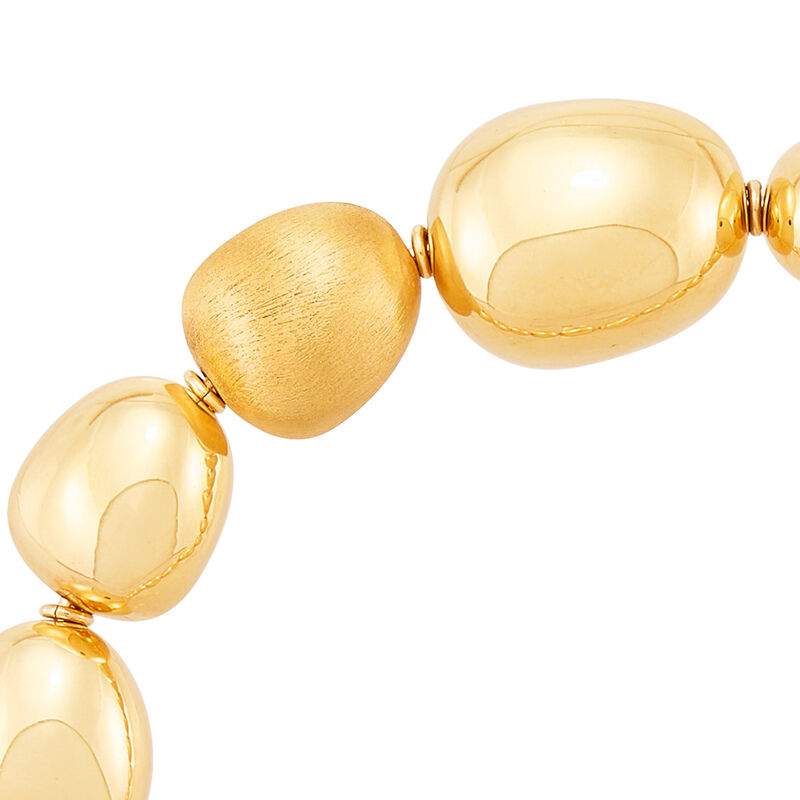 Electroformed Oval Bead Bracelet