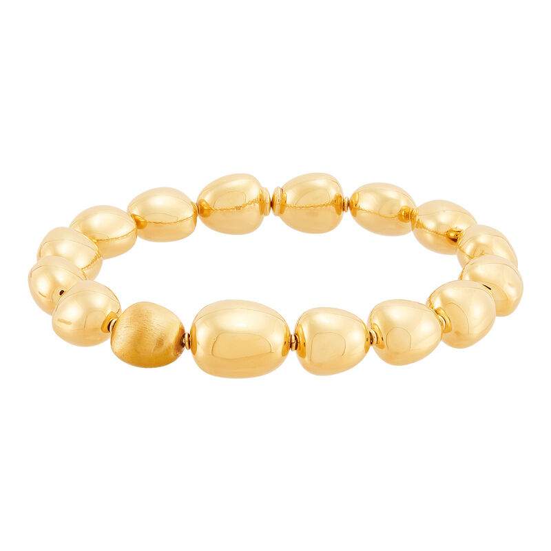 Electroformed Oval Bead Bracelet