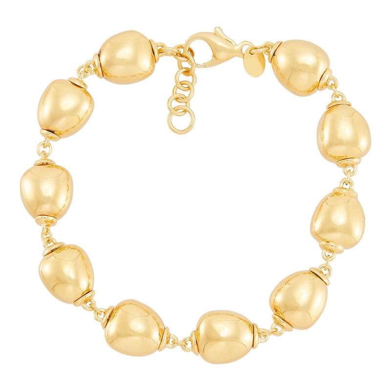 Oval Electroformed Bead Bracelet