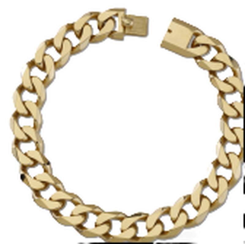 14K yellow gold cuban chain
