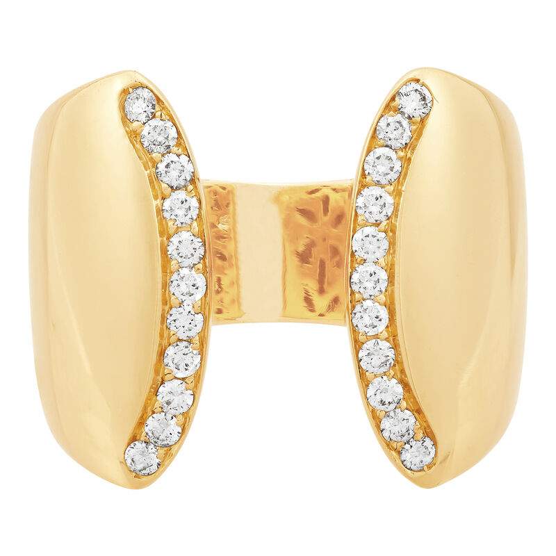 Curved cuff ring