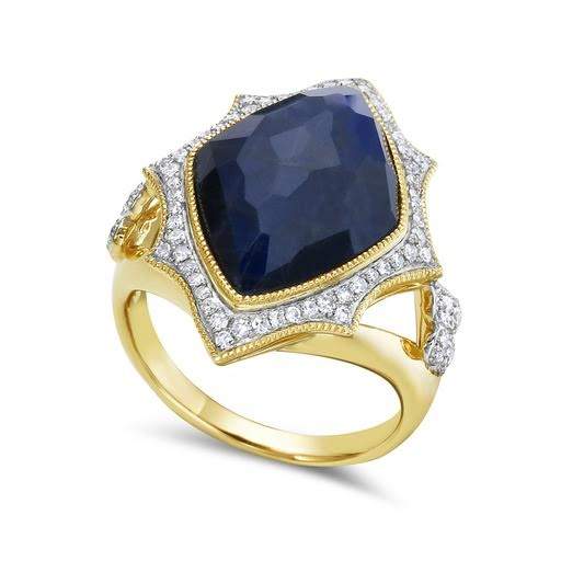 14K Blue Lace Agate Ring