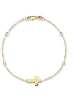 Roberto Coin 18k Diamond cross 4 station Bracelet