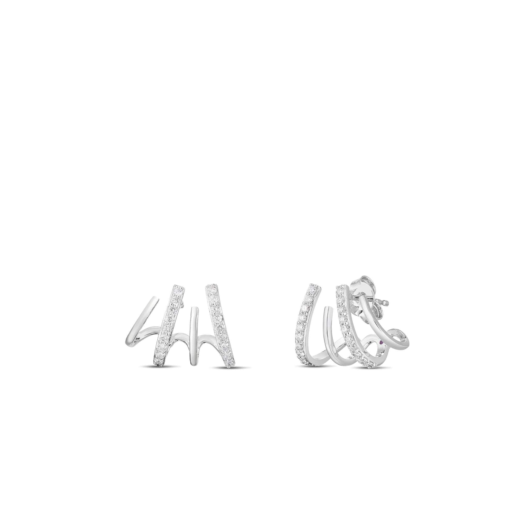 Roberto Coin 18K Diamond Climber Earrings