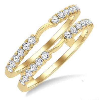 14K Diamond Insert/Guard Ring