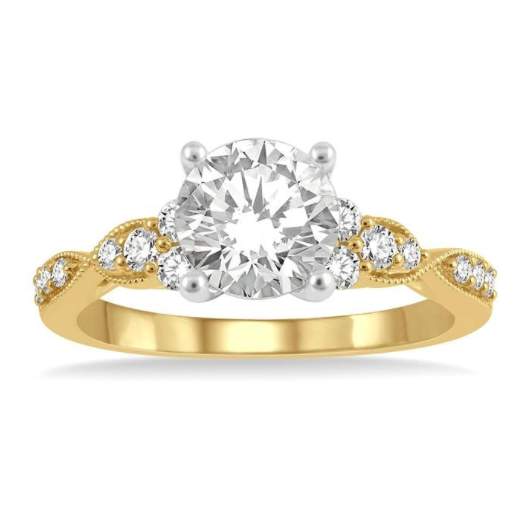 14K Diamond Semi-Mount