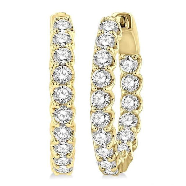 Diamond Hoop Earrings