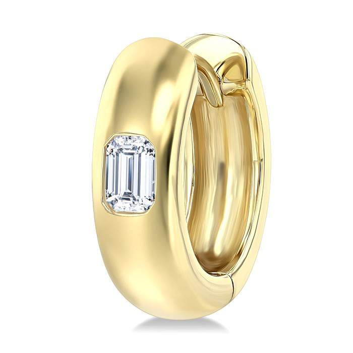 Diamond Fashion Huggie Earrings