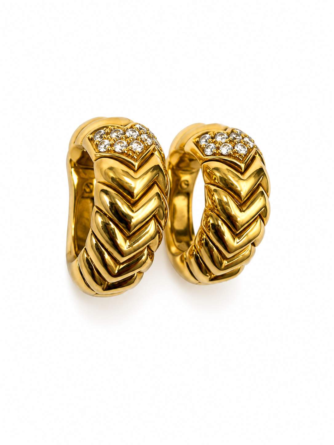 18K Bvlgari "Spiga" Earrings