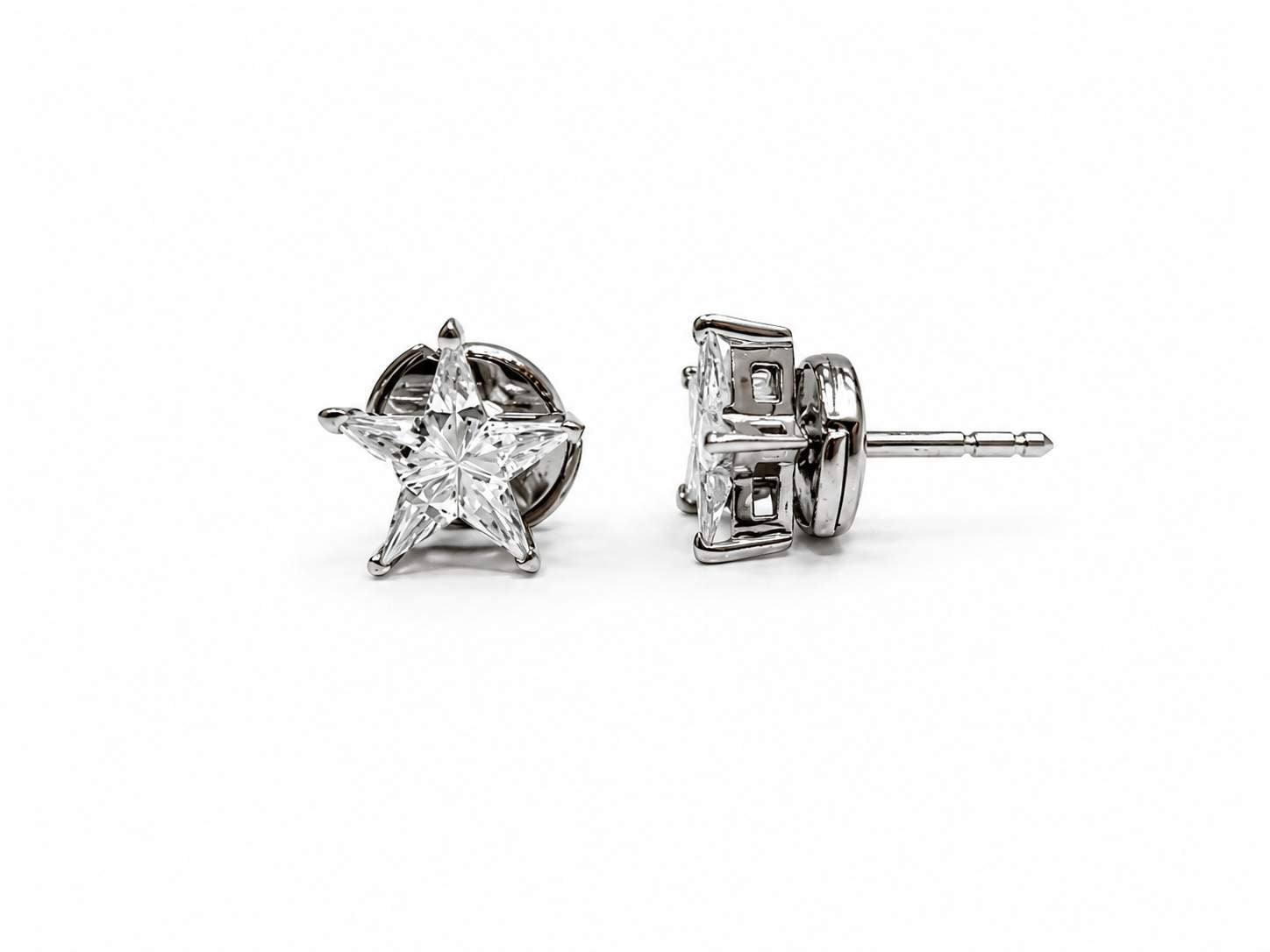 18K Diamond Stars, ~1.00ctw, Post with Lapusette backs
