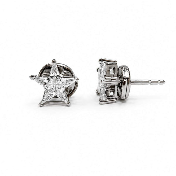 18K Diamond Stars, ~1.00ctw, Post with Lapusette backs