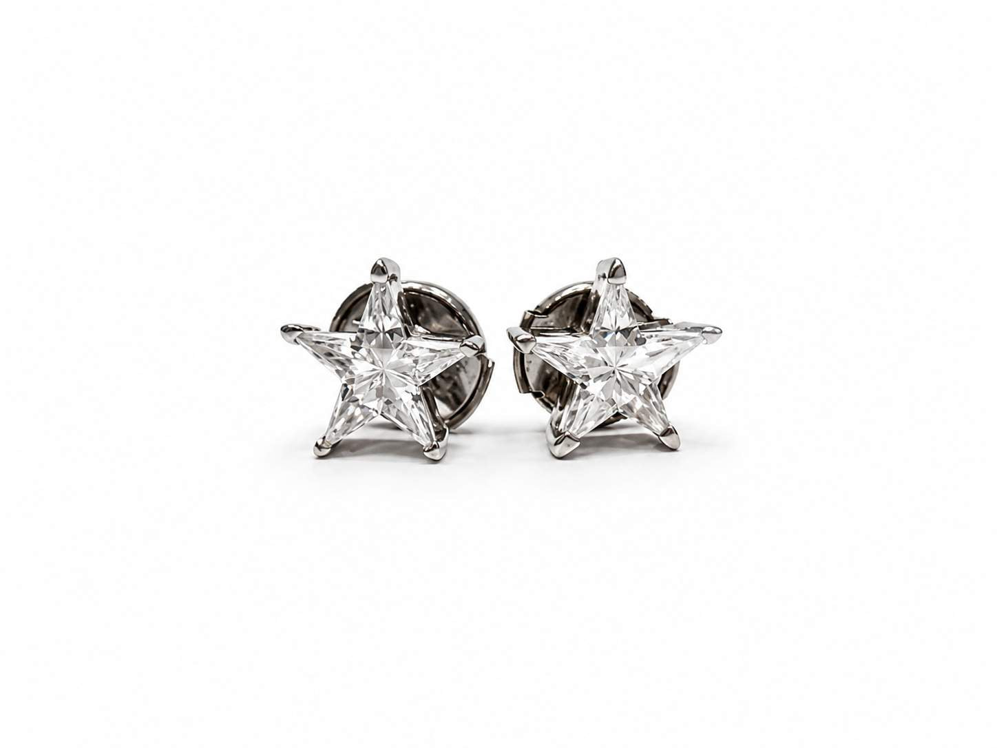 18K Diamond Stars, ~1.00ctw, Post with Lapusette backs