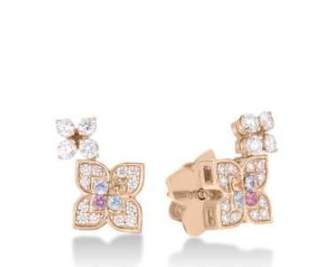 Roberto Coin 18K yellow gold Diamond, Tanzanite,Blue Topaz, Ruby, and Citrine VP Earring