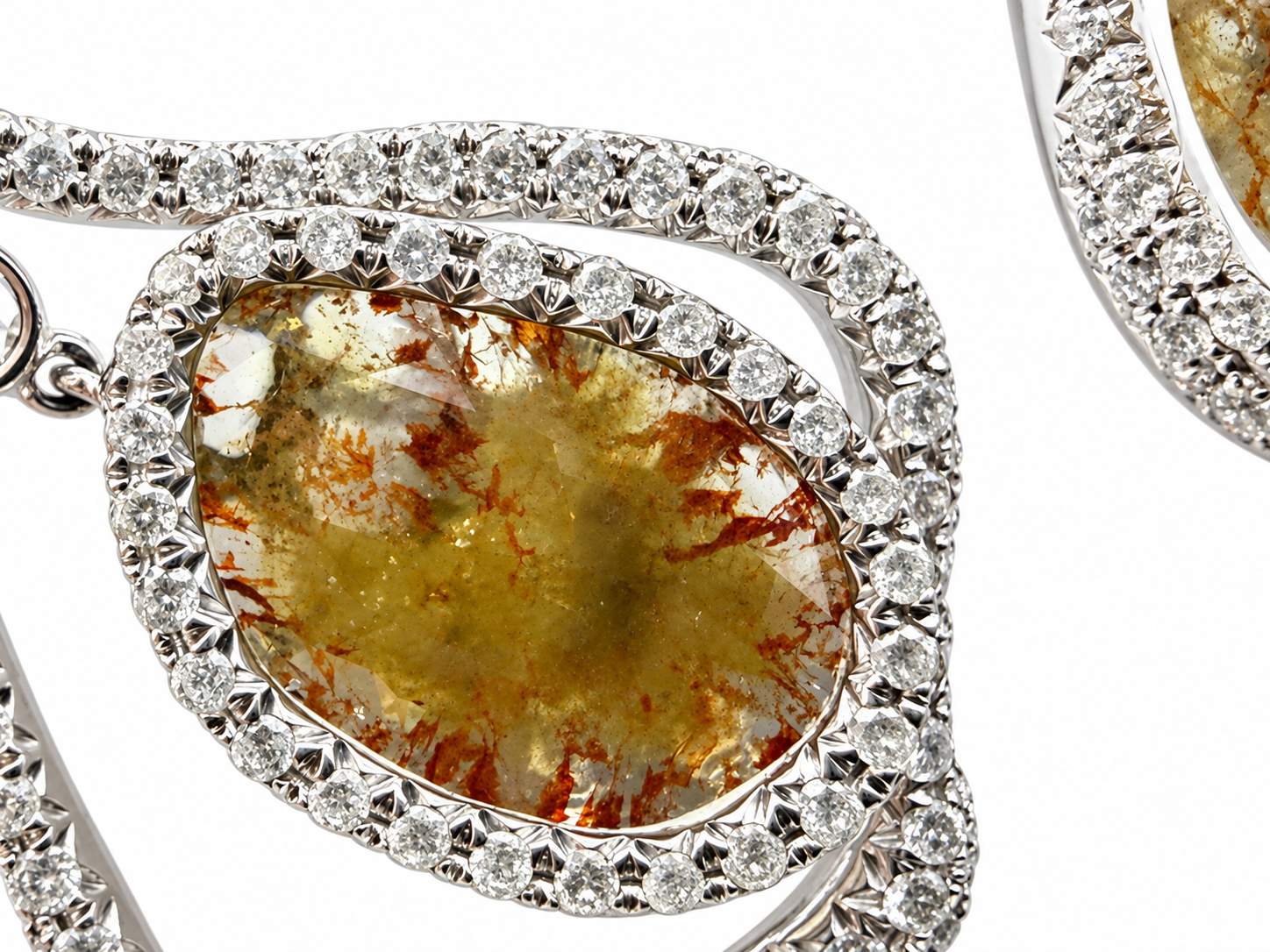 18K Diamond Slice Earrings