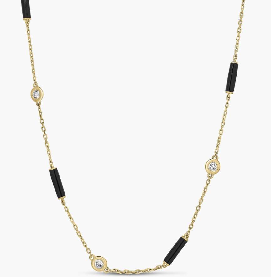 Roberto Coin 18K Yellow Gold Venetian Princess Mother of Pearl Flower Station Necklace