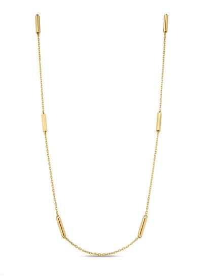 Roberto Coin 18K Yellow Gold Bar Station Necklace