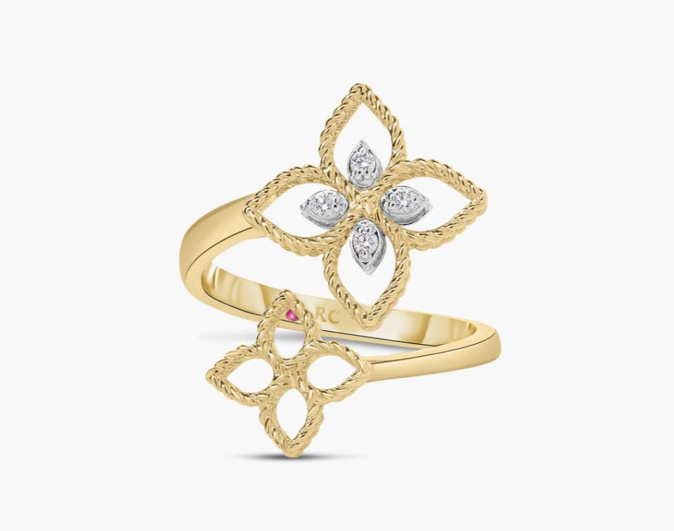18K Princess Flower Ring
