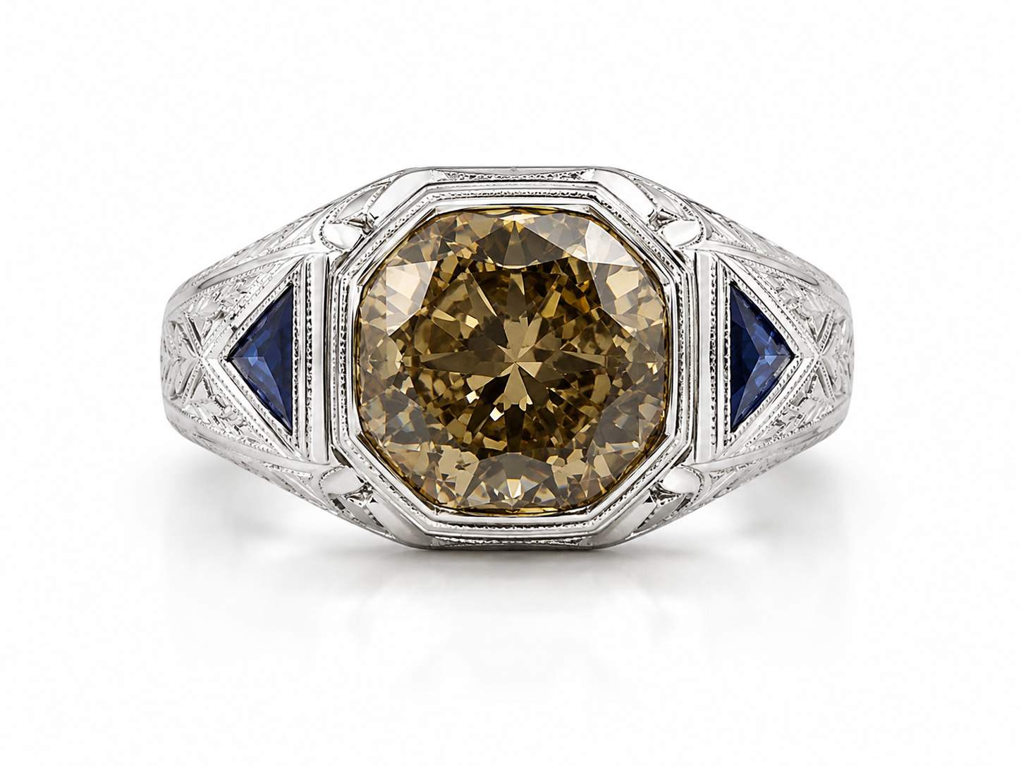 18KW Vintage Style ring