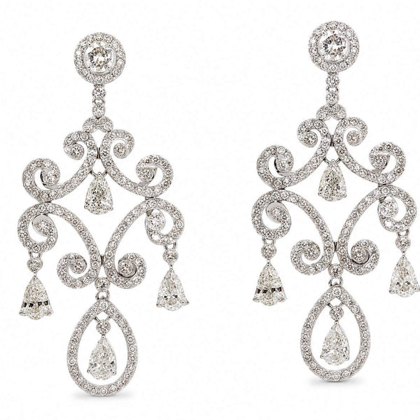 18K Diamond Chandelier Earrings