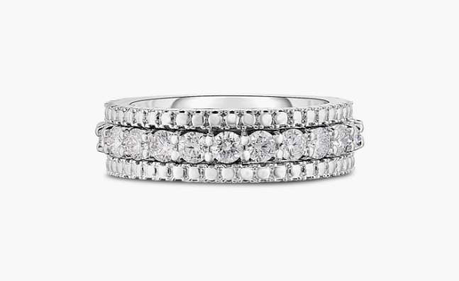 Roberto Coin Siena Diamond 1 Row Ring