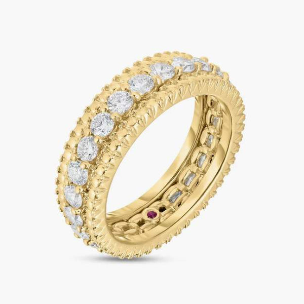 Roberto Coin Siena Diamond 1 Row Ring