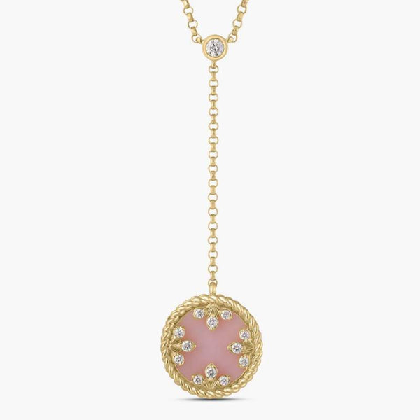 Roberto Coin Venetian MOP Medallions Small Dangle Necklace