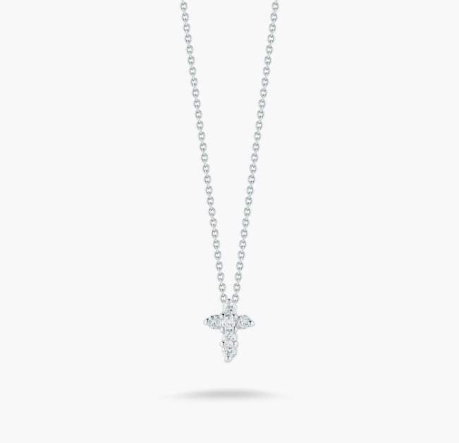 Roberto Coin Tiny Treasures Diamond Cross