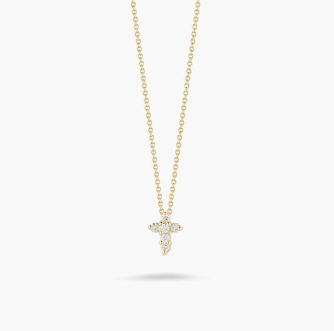 Roberto Coin Tiny Treasures Diamond Cross