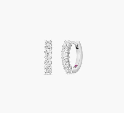 Roberto Coin Classic Diamond Huggy Earrings