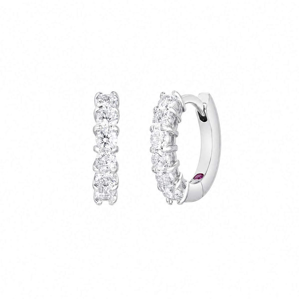 Roberto Coin Classic Diamond Huggy Earrings