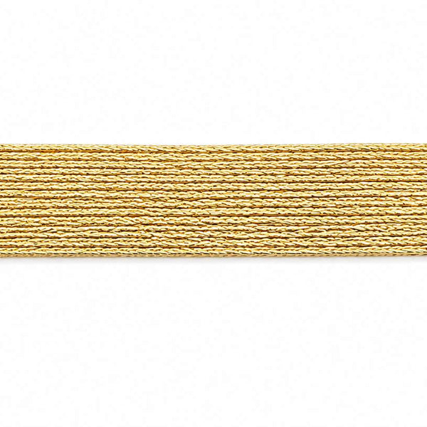 18K 14Chain Heavy Smooth Strand Bracelet