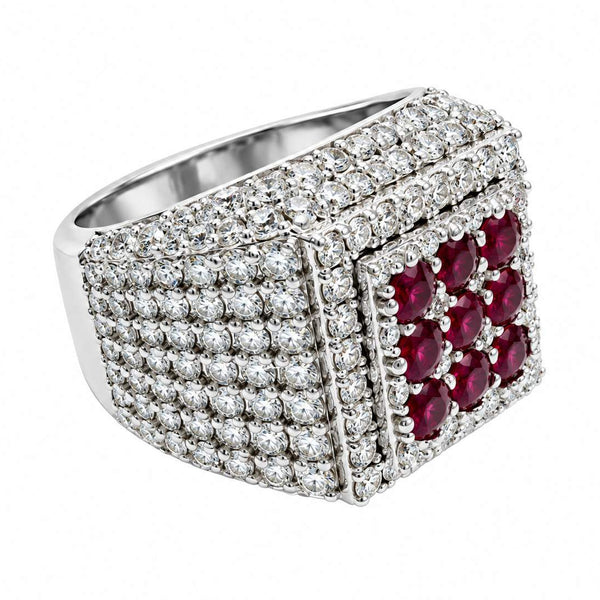 14K Ruby and Diamond Fashion Ring