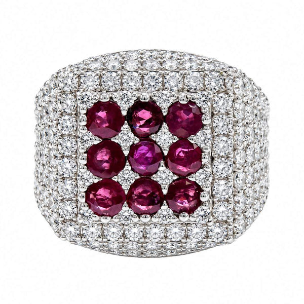 14K Ruby and Diamond Fashion Ring