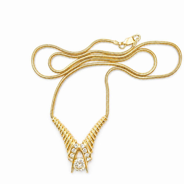 14K Diamond Necklace