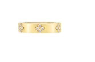 18K YG Roberto Coin Love In Verona Diamond Ring