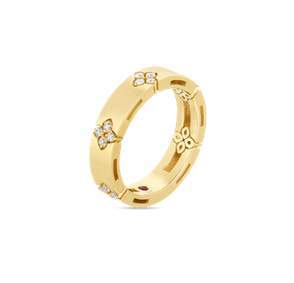 18K YG Roberto Coin Love In Verona Diamond Ring