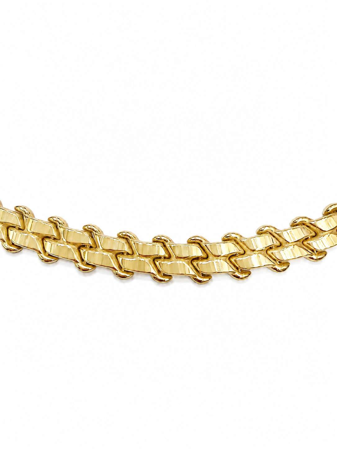 14k Fancy Link Necklace
