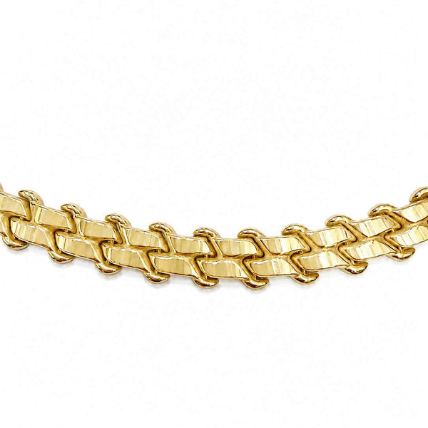 14k Fancy Link Necklace