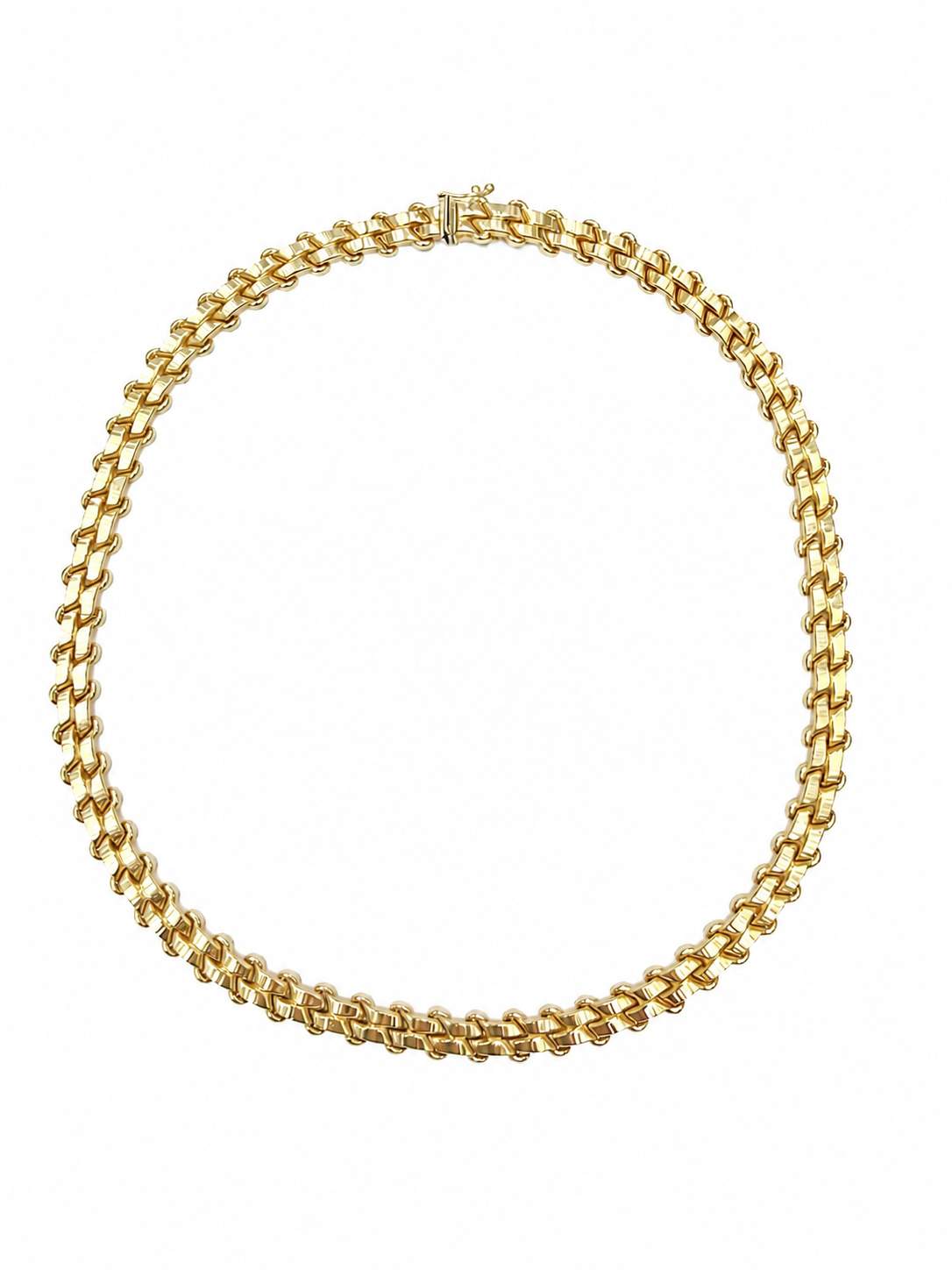 14k Fancy Link Necklace