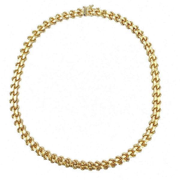 14k Fancy Link Necklace