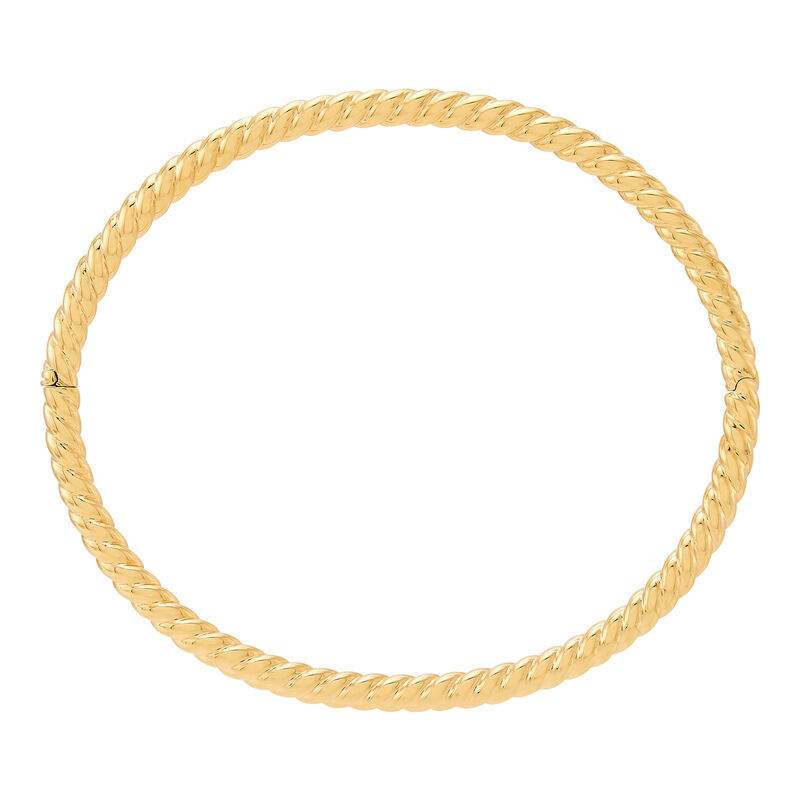 14K high-polished yellow gold bracelet