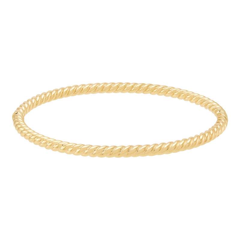 14K high-polished yellow gold bracelet