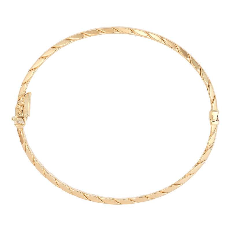 14K high-polished yellow gold bracelet